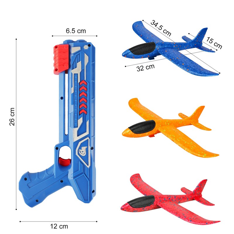 Flugzeug Polystyrene mit Spritzpistole, Katapulte, Flugzeug, Flugzeug, Flugzeug, Schaumstoff, Wurfspiel,