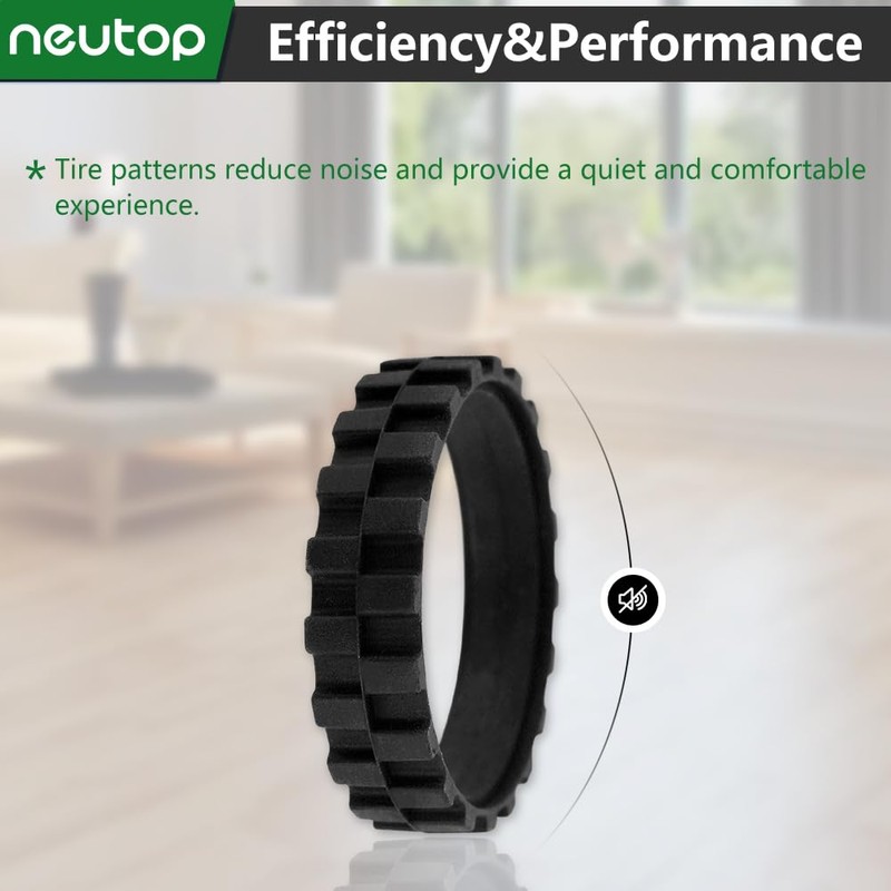 Neutop Replacement Rubber Wheel Tires Compatible with iRobot Roomba 500,