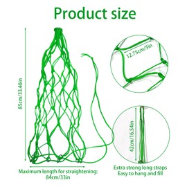 Dwafill Hay Net for Horses, Hay Nets for Large Horses, Slow Feeding Bag, for Hay Nets, Feeding Net for Horses, Health Promote (Green)