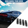 Hihaha Exterior Outside Door Handle Trim Cover Carbon Fiber Pattern