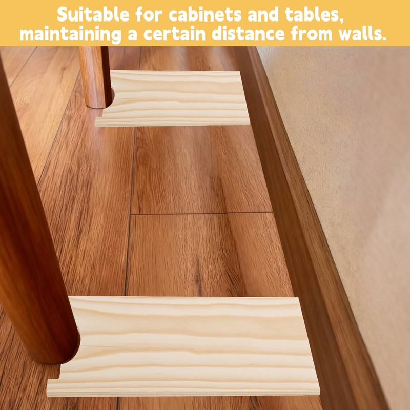 2 Packs Wood Couch & Bed Stopper,6x13.8 Inches Couch Stoppers