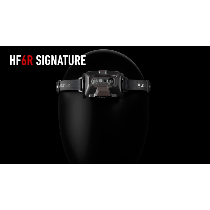 Ledlenser HF6R Signature - Linterna frontal recargable con manos libres,