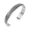 Treasure Bay Women's Celtic Braid Bangle Bracelet - 925 sterling