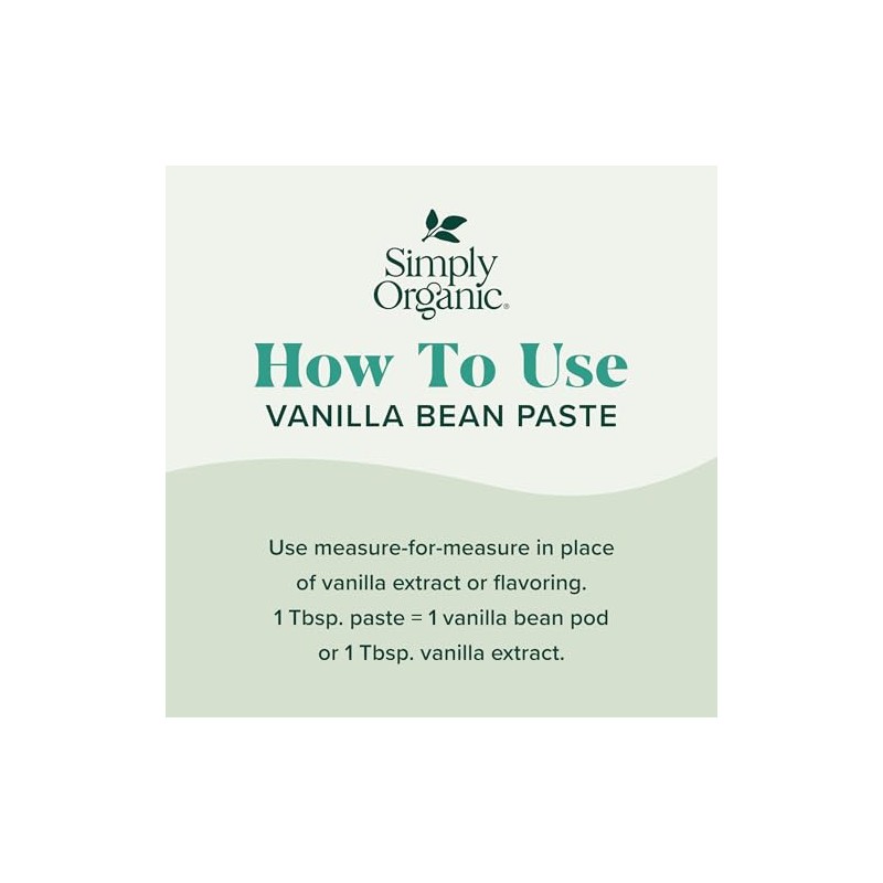 Simply Organic Vanilla Bean Paste, Organic, 2 Fluid Ounce