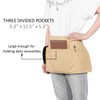 GNEGNI 3 Pockets Waist Apron-Waitress Waiter Server Apron Short Half