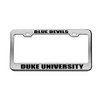 Blue Devils Duke University Chrome License Plate Frame Tag Black