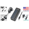 Elegant 7-Port USB 3.0 Hub - Fast Data Transfer with