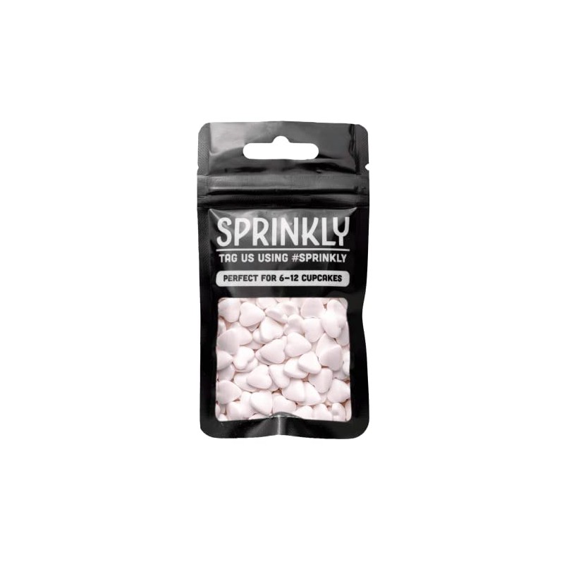 SPRINKLY - Tablet Hearts - White - 25g