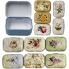 Generic 8Pcs Mini Flower Tin Trinket Jewelry Organizer Storage Box