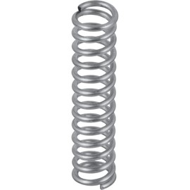 Prime-Line SP 9701 Compression Spring, Spring Steel Construction, Nickel-Plated Finish, 0.035 GA x 1/4 In. x 1 In. (6 Pack)