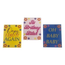Melody Jane Dolls House Pop Music Lyrics Poster Miniature Home Decoration Accessories 1:12 Scale