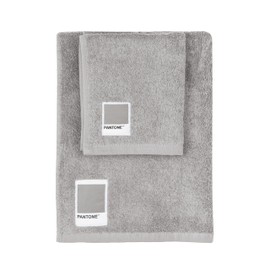 PANTONE™ – Face and Bidet Towels in 100% Pure Cotton Terry Towel, Oeko-Tex Certified 100% Cotton, Face and Guest Bath Towel Set, 50 x 100 cm and 40 x 50 cm, Soft Absorbent Also Suitable as Gym Towel