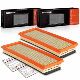 A-Premium - Filtro de aire delantero de 2 piezas compatible con Fiat 500 2012-2019 1.4L, reemplazo# 68082570AA, 53101161