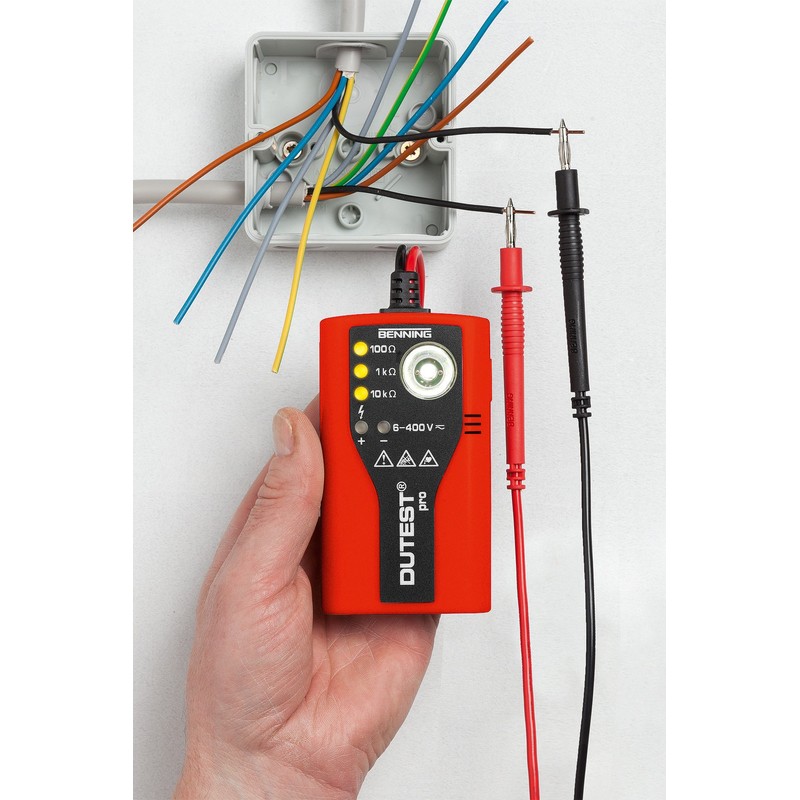 Benning 050156"Dutest pro" Multitester, Red/Black