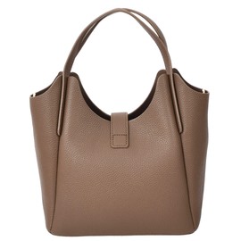 Womens Real Leather Handbag Top Handle Small Shoulder Bag Jasmine (Brown)