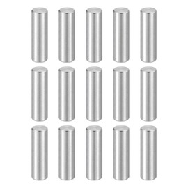 sourcing map 15pcs Dowel Pins M8(8mm) x 30mm 304 Stainless Steel Cylindrical Shelf Support Peg Pin Rod Fasten Elements for Metal Devices Wood Furniture DIY Installation, Silver