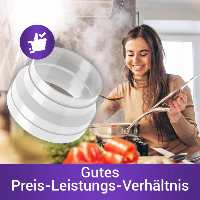 Vioks.pro Air Conditioning Exhaust Hose Adapter 150 mm / 125