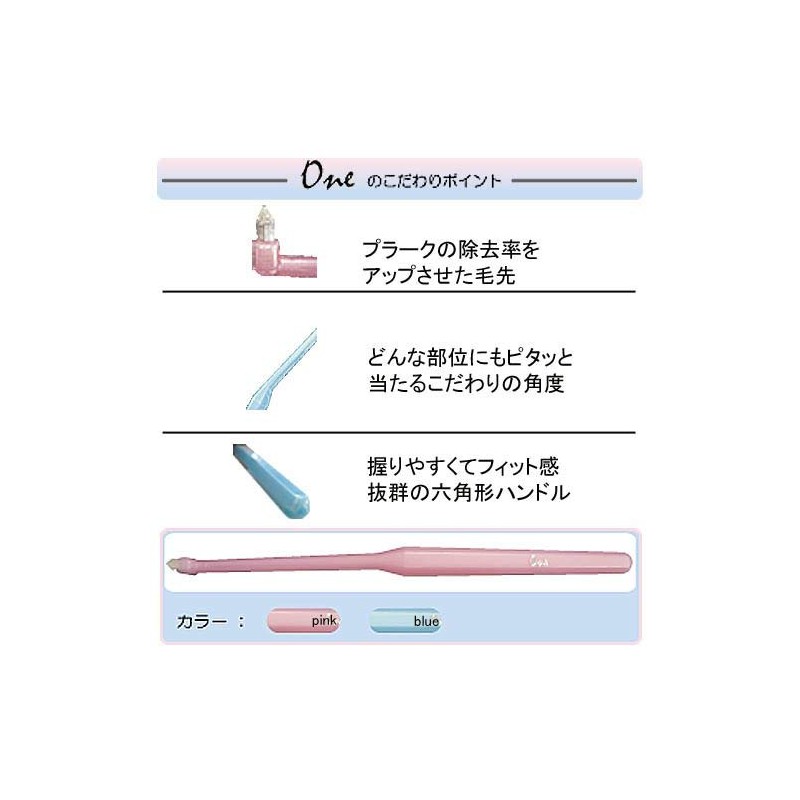 One Tufted Brush (One), Blue & Pink, Set of 12