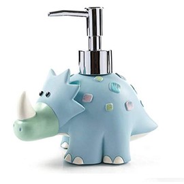 chenwen Cute Animal Cartoon Dinosaur Resin SPA Collection Liquid Soap Dispenser, Lotion Bath Accessory Soap Dispenser Pump The Lotion can not Too Sticky or Thick,add Water or can not Pumped (Dinosaur)
