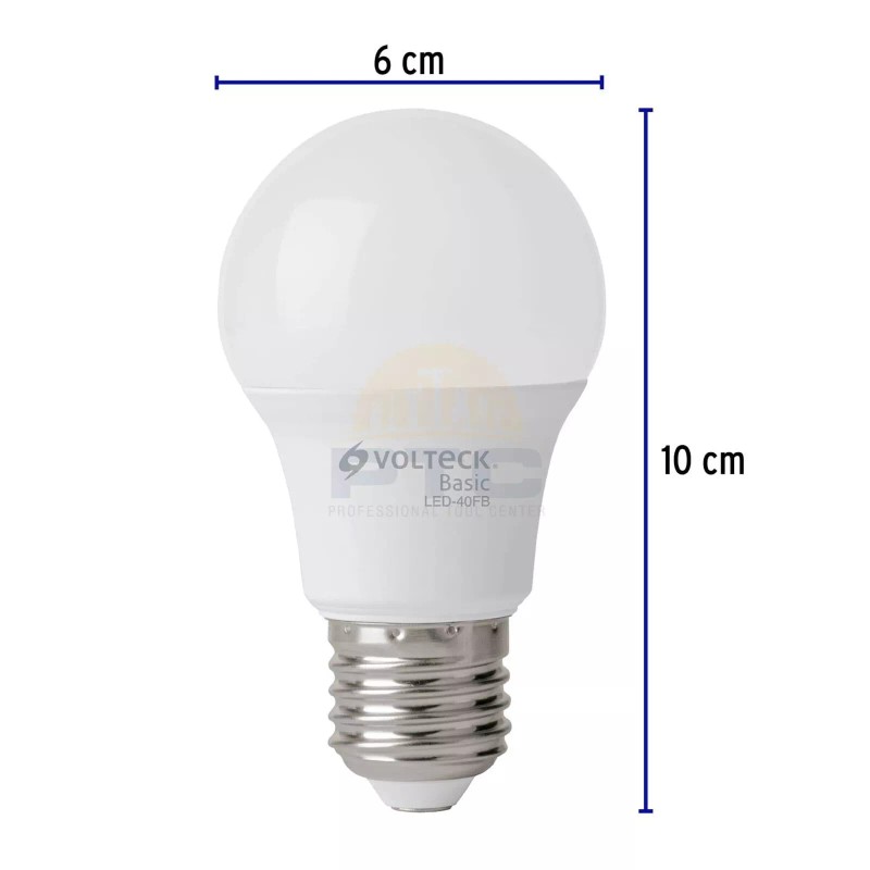 Volteck LED-40FBX4 Pack of 4 LED lamps A19 6 W,