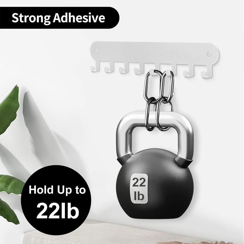 Suzurana 2 Pack Key Holder for Wall,Key Hooks with 8