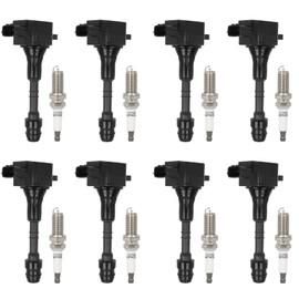 ECCPP 8 ignition coils with 8 iridium Spark Plugs,UF482,coils packs,for Infiniti M45 2003-2004 2006-2010,FX45 2003-2008,Q45 2002-2006,4.5L52-1757,UF482,UF-568
