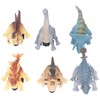 6Pcs Dinosaur Pull Back Car Children Model Simulation Brachiosaurus Tyrannosaurus