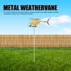 Airplane Weathervane, Eye-catching Design Iron Material Easy Installation Garden Decoration