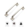 Ravinte 30 Pack Solid 5" Square Foot Cabinet Arch Pull