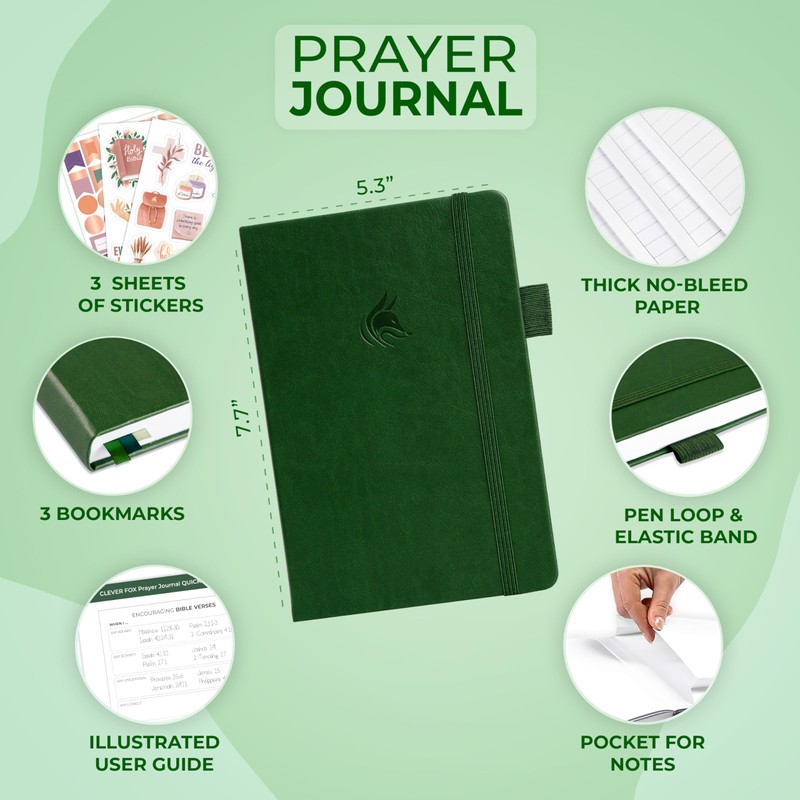 Clever Fox Prayer Journal – Daily Devotional & Gratitude Notebook