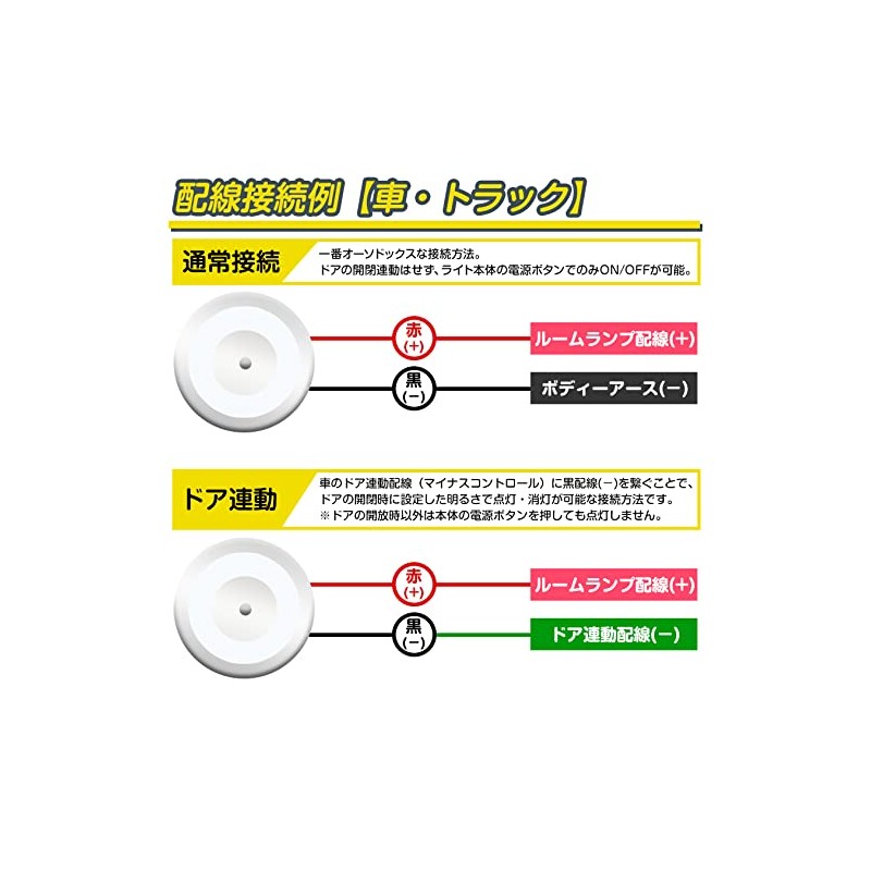Set of 2 Room Lamps, Dimmable LED Car Light, 12v