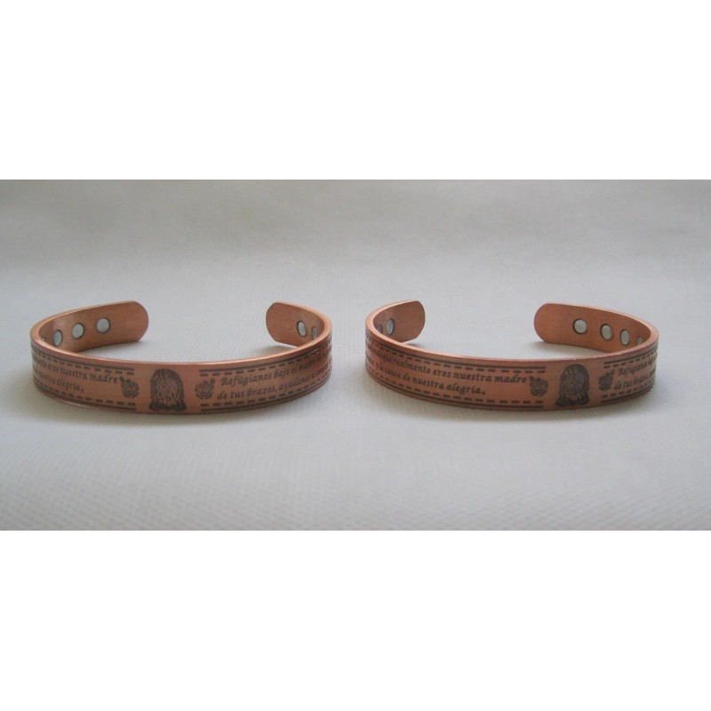 New Set of 2 Virgen De Guadalupe Magnetic 99% Copper