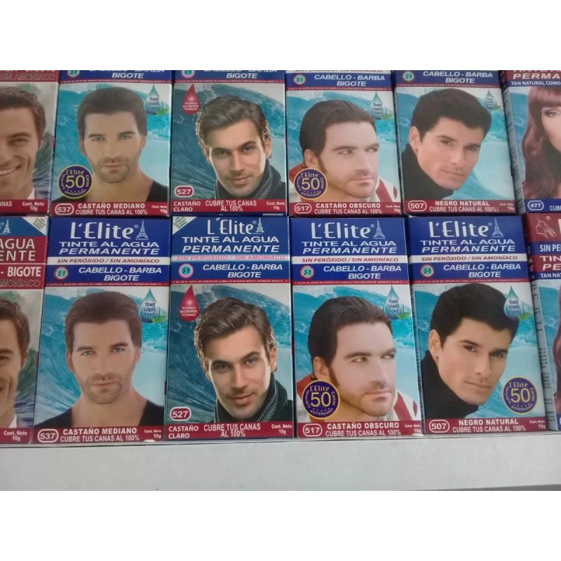 Elite Tinte Natural Para Barba, Bigote, Cabello 2 Cajit Envío