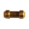 5 PIECES XFITTING 1/2" X 1/2" PUSH FIT CHECK VALVE, CERTIFIED TO NSF ANSI61 LEAD FREE BRASS, PLUMBING FITTING FOR COPPER, PEX, CPVC