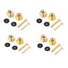 8sets Replacement Guitar Strap Button Metal Guitar Strap End Pins