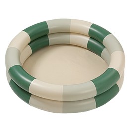 Inflatable Pool Baby Retro Blow Up Swimming Pool Family Cute Style Thickened Water Pool Green Stripe