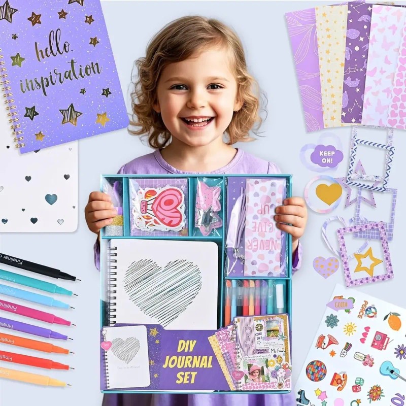 Kit De Diario Para Niñas Agendas Diy Juego De Albumes