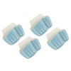 4Pcs Sink Sponge Holder PP 2 Layer Adjustable Strap Soap