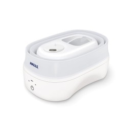 Crane x HALLS Collapsible Cool Mist Humidifier for Bedroom and Office, 1 Gallon Portable Humidifier for Travel and Easy Storage, Blue and White
