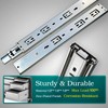 2 Pairs Full Extension Ball Bearing Drawer Slides 10 12
