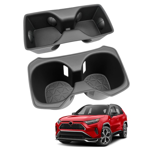 OUSUWO Console & Rear Row Seat Cup Holder Organizer Set