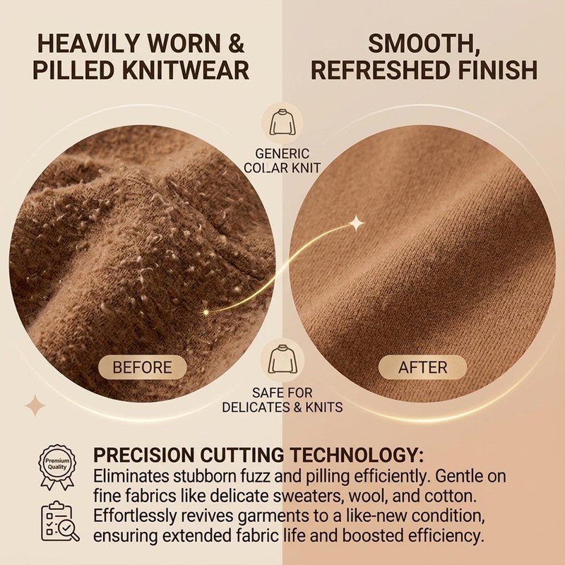 (ONLY For 3-Leaf)Compatible with Beautural Fabric Shaver Replacement Blades