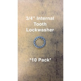 Unbranded 3/4” Internal Tooth Lockwasher, Zinc Plated *10 Pack*