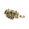 Hihaha 50pcs 6mm Hole Beige Push Plastic Rivets Fastener Door