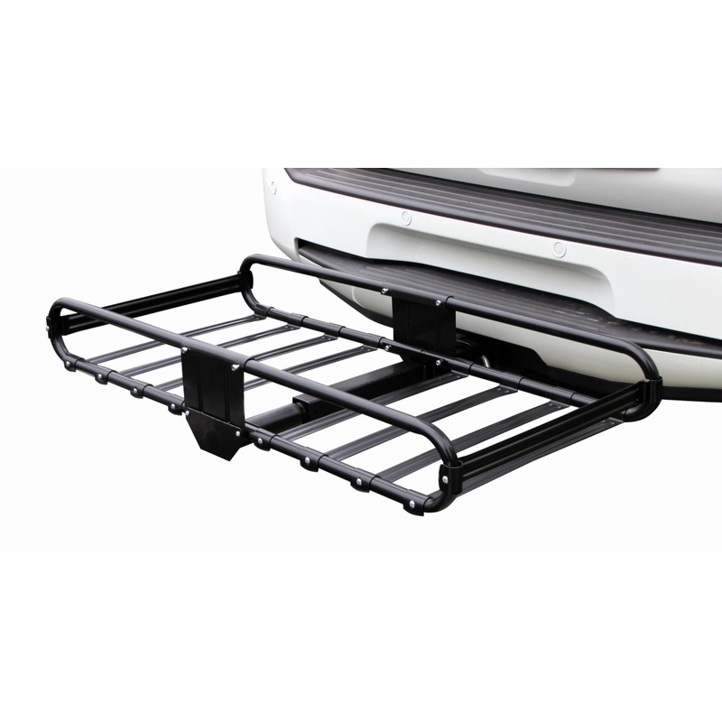 46 x21x6 inch Hitch Mount Steel Cargo Carrier Luggage Basket