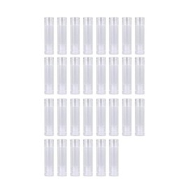 YFFSFDC Lip Balm Tubes Lip Containers Lip Case Rotatable Transparent 30 Pieces Cosmetic Containers Empty Bottles Refill Containers DIY Handmade Lipstick Tube Lipstick Container