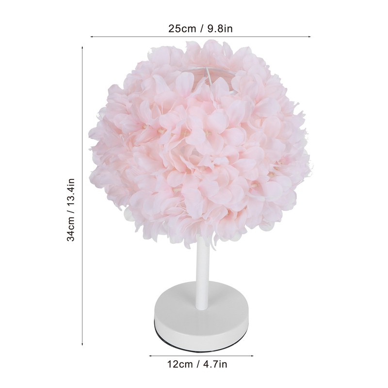 Flower Table Lamp Bedside Bedroom Desktop Nightstand Decoration Supplies Light