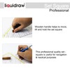 Liquidraw Set Square Ruler Triangle Ruler Triangular Protractor 25cm /