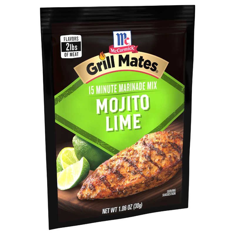 McCormick Grill Mates Mojito Lime Marinade Mix, 1.06 oz (Pack