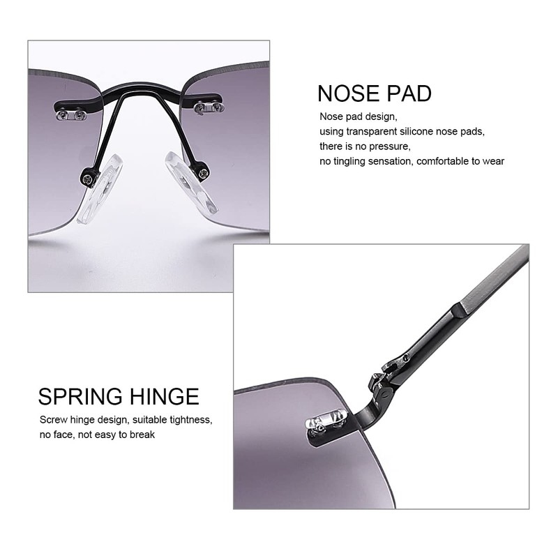 PEEPAI Full Lens Reading Glasses Spring Hinge Anti Blue Light